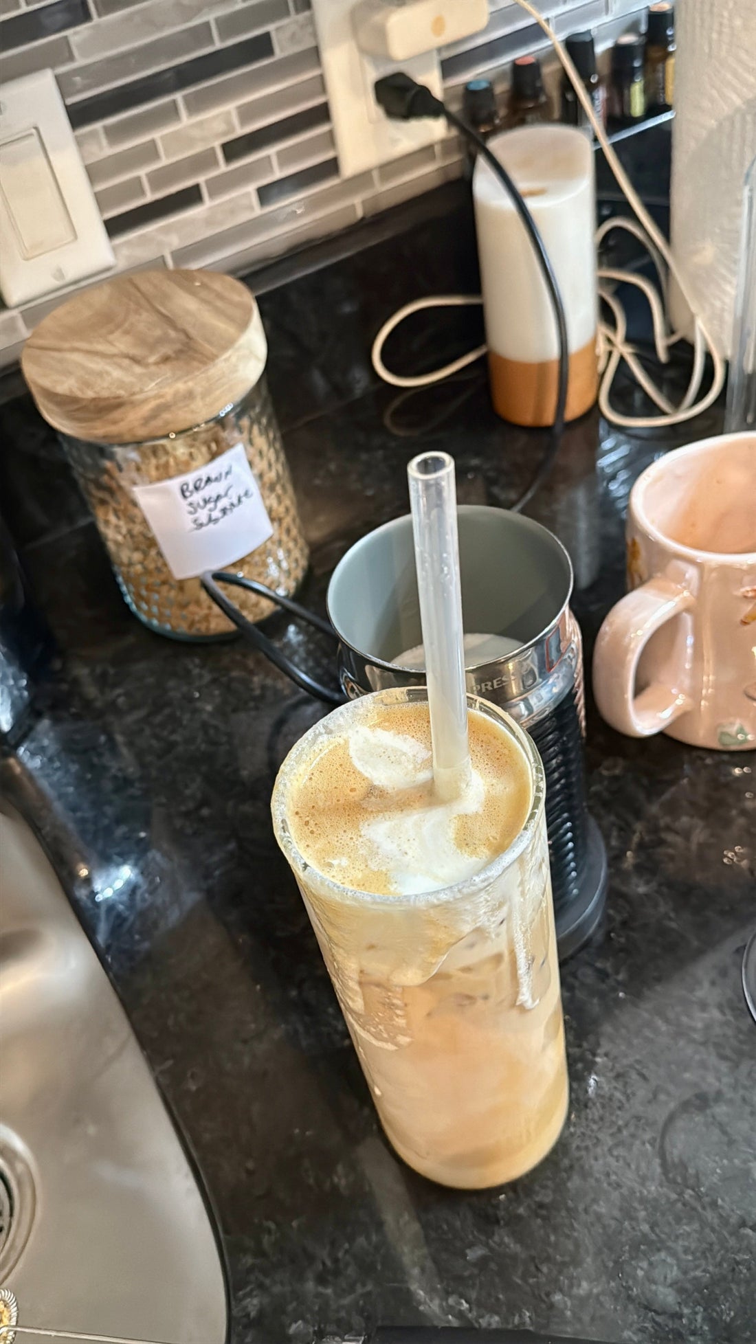 Fluffernutter Coffee Recipe with Peanut Butter and Marshmallow Cold Foam
